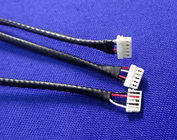 Equivalente preto do conjunto de cabo do chicote de fios do fio do conector de friso do passo de JST 0.8mm