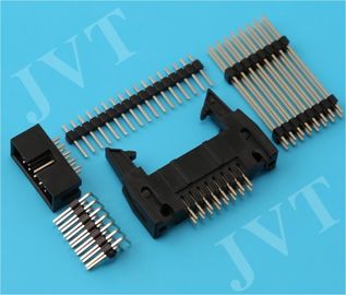 China Conector duplo do encabeçamento do Pin do passo da fileira 2.54mm com o Calibre de diâmetro de fios 28 Pólos PA6T 22 de abrigo de SMT 2 - 50 - distribuidor