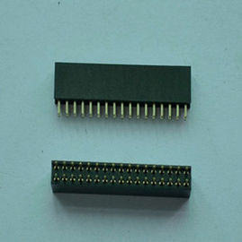 China resistência de contato reta de bronze 20MΩ do conector de Pin da fêmea do passo de 2.0mm máxima fábrica