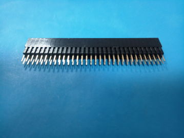 China Conector fêmea H do encabeçamento do Pin do encabeçamento de 2.54mm np: 13.5mm, MERGULHO, cor preta fábrica